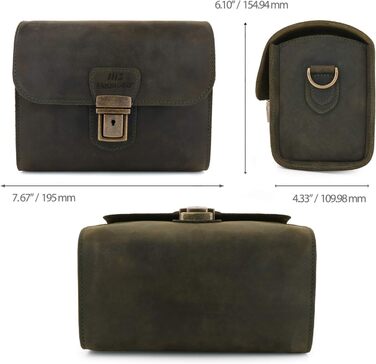 Чохол для камери MegaGear Pebble з натуральної шкіри для бездзеркальних, моментальних та DSLR камер (Зелений)