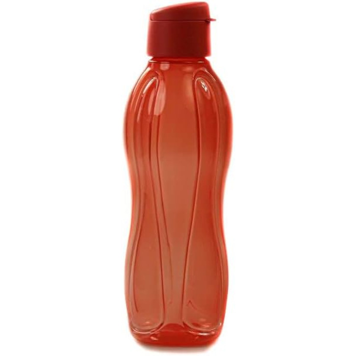 Tupperware To Go Eco 1000ml Eco Easy Flip Top Drinking Bottle EcoEasy XL 1 Liter (Pastel Orange)