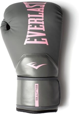 Жіночі боксерські рукавички Everlast Elite Prostyle, 14oz, сірий/рожевий