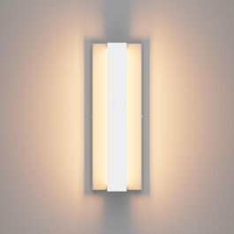 Klighten LED настінна лампа 16W, тепле світло 3000K, для вітальні, спальні, коридору, балкону, сходи, з алюмінію та нержавіючої сталі