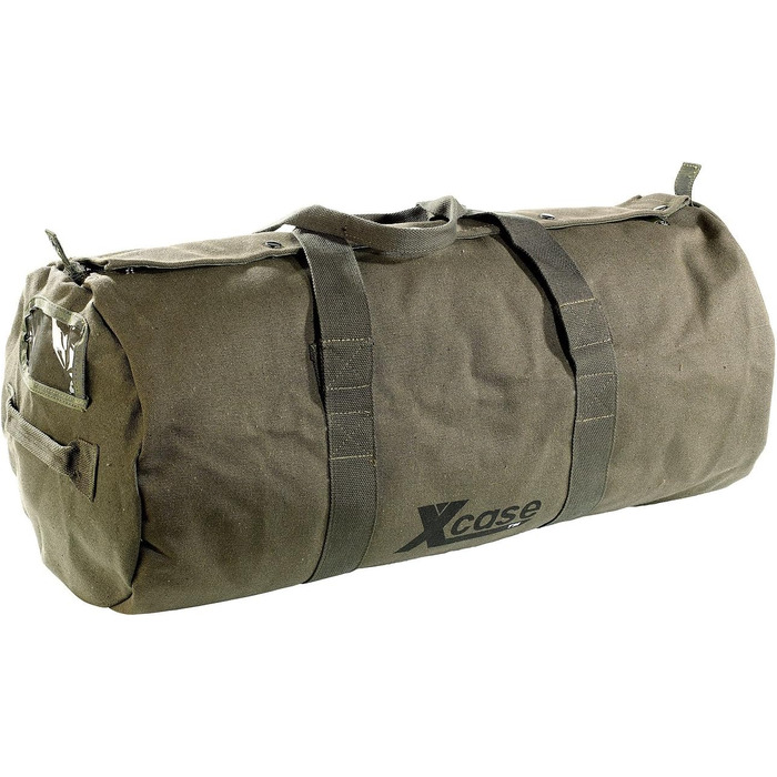 Canvas Sport Bag: Canvas sports and travel bag with carry handle, 70 liters (travel bag, duffel bag with shoulder strap, canvas)