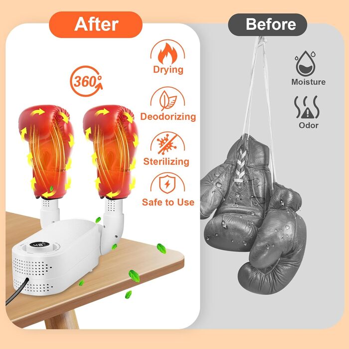 Електричний сушильник для рукавичок Boxhandschuh Trockner з таймером, швидким сушінням та антибактеріальним ефектом