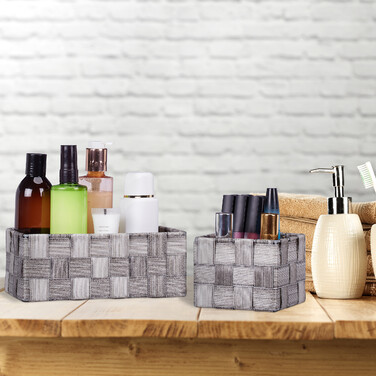 Relaxdays 6-Piece Woven Storage Basket Set