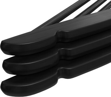 Набір вішалок для одягу Utopia Home 20 шт. з перекладиною для штанів та плечима, чорний