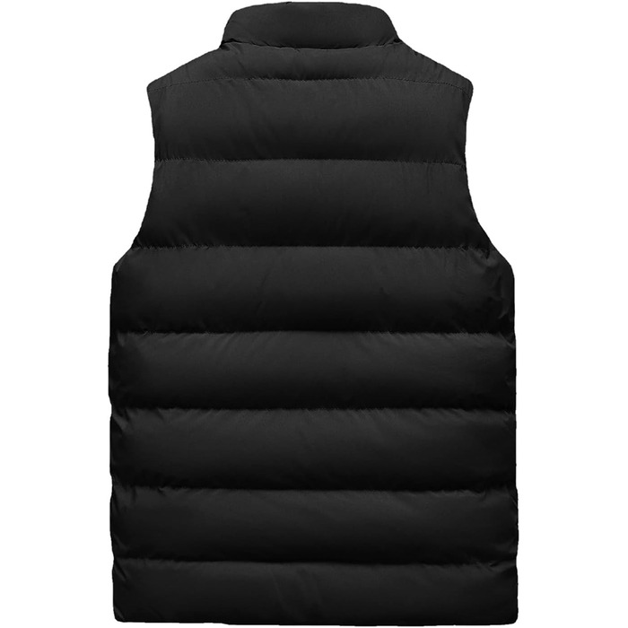 Чоловіча флісова жилетка з утеплювачем, тепла ізольована стельтова жилетка, зимова жилетка-bodywarmer для чоловіків, софтшеллова жилетка для активного відпочинку, туризму та походів, терможилетка з блискавкою, колір: чорний