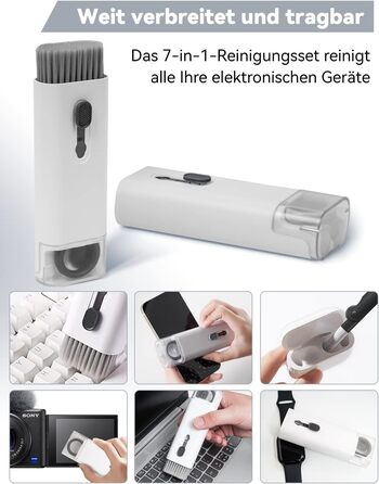 Набір для чищення 7 в 1: клавіатура, екран, AirPods Pro, ноутбук, телефон, монітор, камера