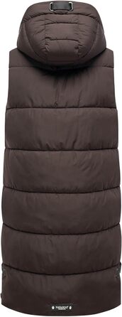 Жіноча степкова жилетка Navahoo з капюшоном, утеплена, з кишенями, для активного відпочинку (XXL, Choco)