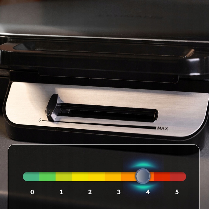 Вафельниця Lehmann для 2 великих вафель-сердечок, 1200 Вт, срібляста