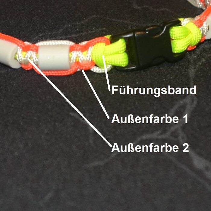 Нашийник для собак Pfoetchen-Welt EM-Keramik з паракорду. Персоналізація з ім'ям. Більше 100 000 варіантів.