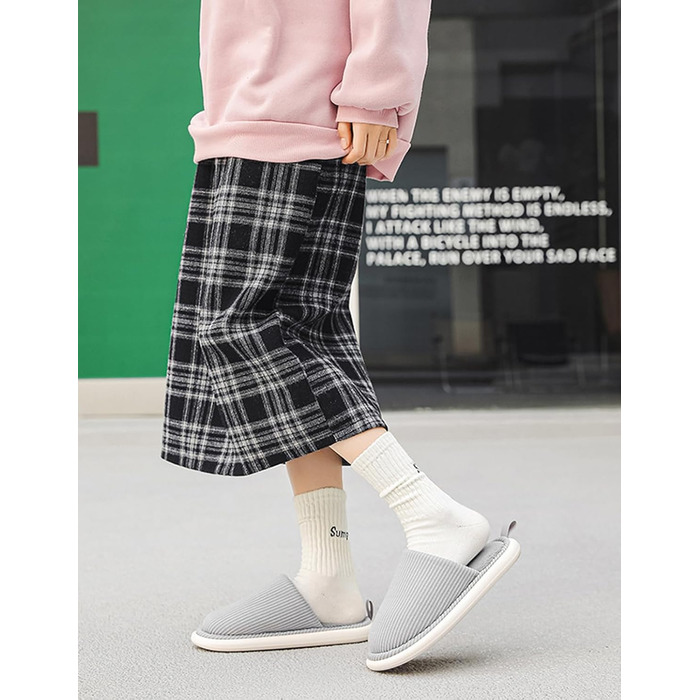 Легкі та безшумні тапочки для дому та вулиці - Hausschuhe Unisex, 36-43 EU, сірий