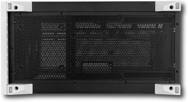 Корпус для ПК NOX Hummer Element White – ATX/Micro-ATX/ITX Midi Tower з сітчастою передньою та верхньою панелями, скло, 3 x 140 мм вентилятори, підтримка 10 вентиляторів, USB-C/USB 3.0, білий