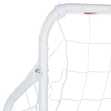 Relaxdays White Steel Football Goal
