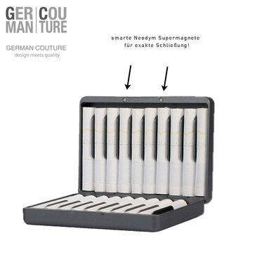 GC Premium Accessories Case Compatible with IQOS Terea Iluma Prime or Heets one Duo 3 Originals Kit Stick Case Stickbox Aluminum, Anthracite