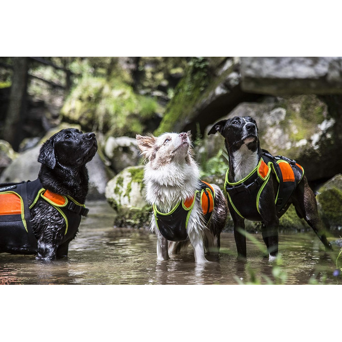 Жилет для собак Julius-K9 IDC 3в1, чорний та неоновий, розмір S