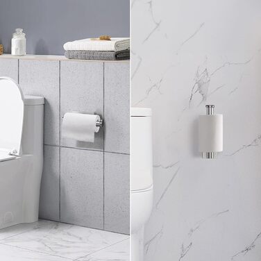 Тримач туалетного паперу Ibergrif без свердління, набір 5-в-1, 3 гачки для рушників, стійка для рушників, нержавіюча сталь, сріблястий, індустріальний стиль