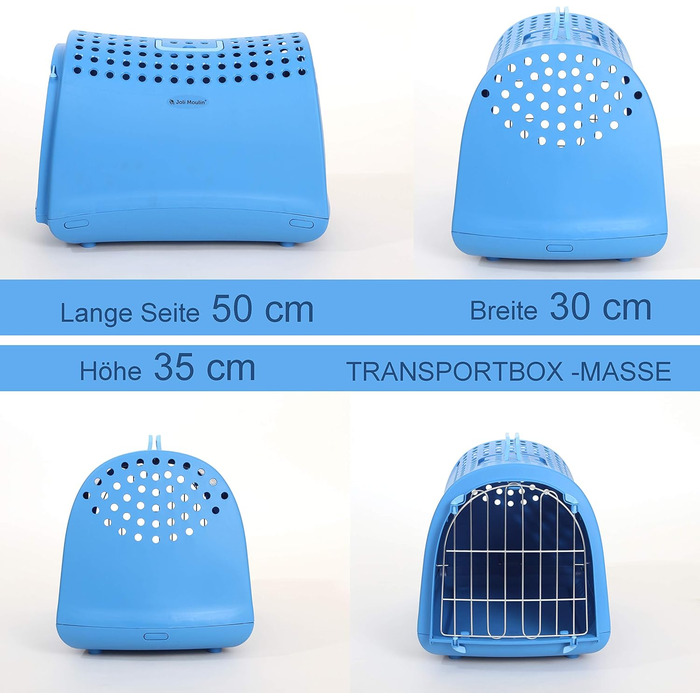 Транспортна переноска для котів та кошенят 40x50 см, антрацит New Life | екологічна переноска з 100% переробленого пластику