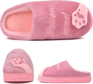 Тапочки додому JackShibo для жінок та чоловіків, зимові, плюшеві, теплі, з фетру, зручні (36/37 EU, червоні)