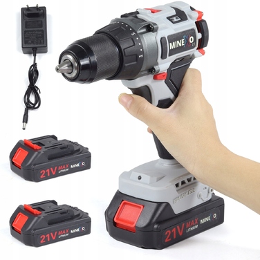 Акумуляторний шурупокрут Minexo 21V, сірий