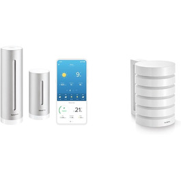 Netatmo Смарт метеостанція з кріпленням на стіну, Wi-Fi, захисний корпус для зовнішнього модуля