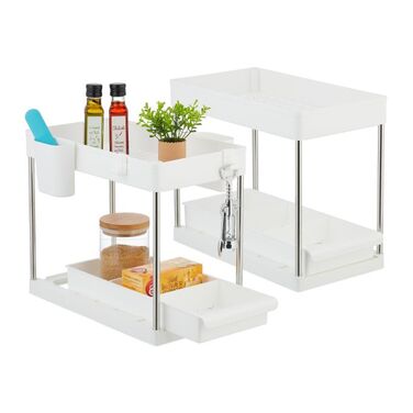 Relaxdays Under Sink Shelf, 2-Piece Set