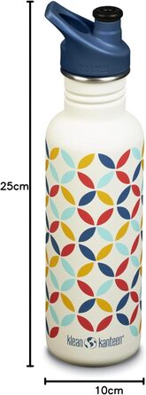 Klean Kanteen Classic Water Bottle 800 ml (Retro Dot)