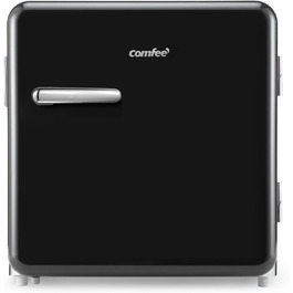 Mini-холодильник Comfee RCD50DK1RT(E) / Ретро холодильник 47л / Чорний / Енергоефективний / Регулювання температури