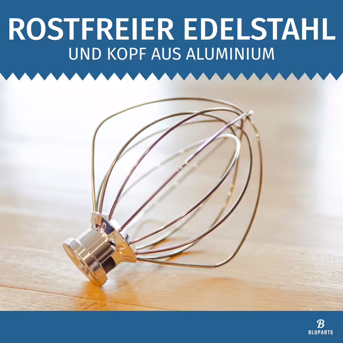 Bluparts whisk attachment compatible with KitchenAid whisks, Kitchen Aid mixing beaters, replaces Kitchen Aid stainless steel accessories in your kitchen