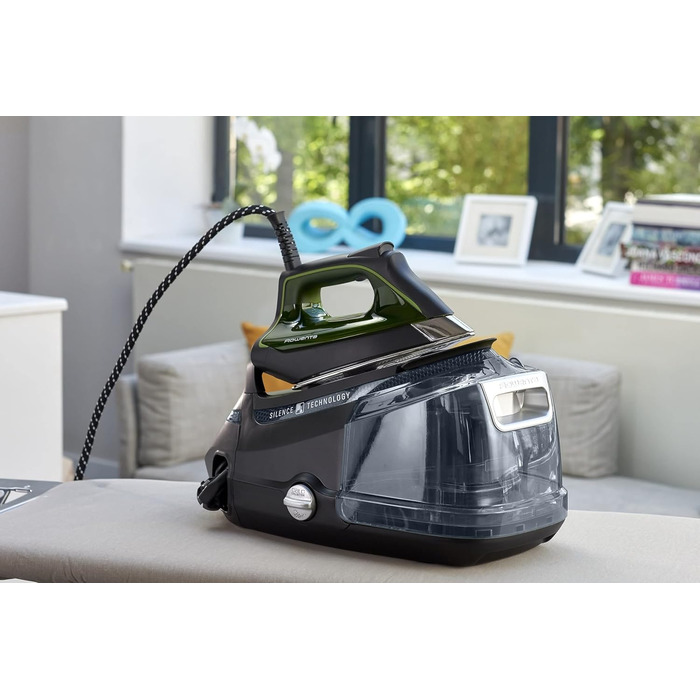 Станція парогенератора Rowenta Steam Pro DG7621, 6.2 Bar, 310 г/хв, 1.1 л, компактний дизайн, блакитно-чорний