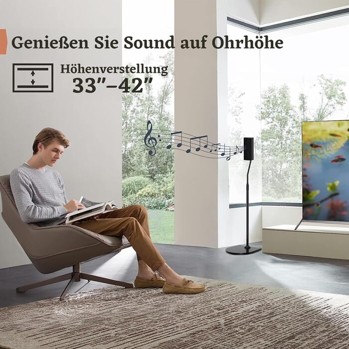 Регульована за висотою підставка для колонок Bose з кріпленням Slideconnect, для Bose Surround 700, OmniJewel Lifestyle 650, CineMate GS Series II