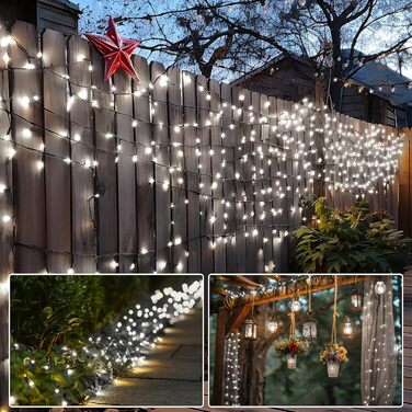 LED гірлянда 100 метрів, 800 LED, тепле світло. Декорація для дому, саду, вечірки, весілля. З таймером та пам'яттю.