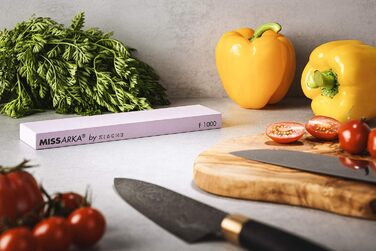 Точило для ножів Zische - Schleifstein з EDM Korund, 200x60x25 мм, 2 зернистості FEPA 500/1200 (Missarka Ultra)