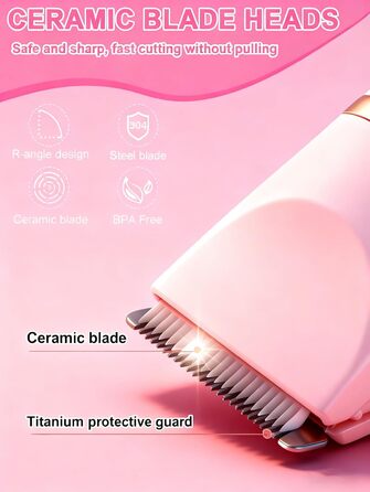 Електричний жіночий триммер для інтимної зони, бездротовий, вологостійкий, червоний