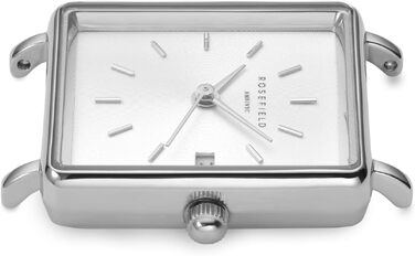Жіночий годинник Rosefield Boxy XS з білим циферблатом та золотим браслетом, 22x24 мм
