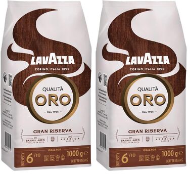 Кава в зернах Lavazza Crema e Gusto, суміш арабіки та робусти, темне обсмажування, інтенсивність 7/10, 1 кг