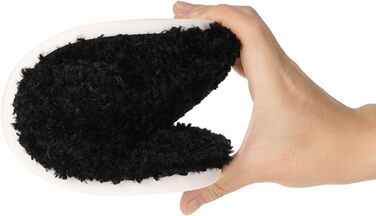 Домашні тапочки Dokela для жінок та чоловіків, зручні, з піною пам'яті, з штучним хутром, закриті, легкі, антиковзаючі (46/47 EU, Чорний)