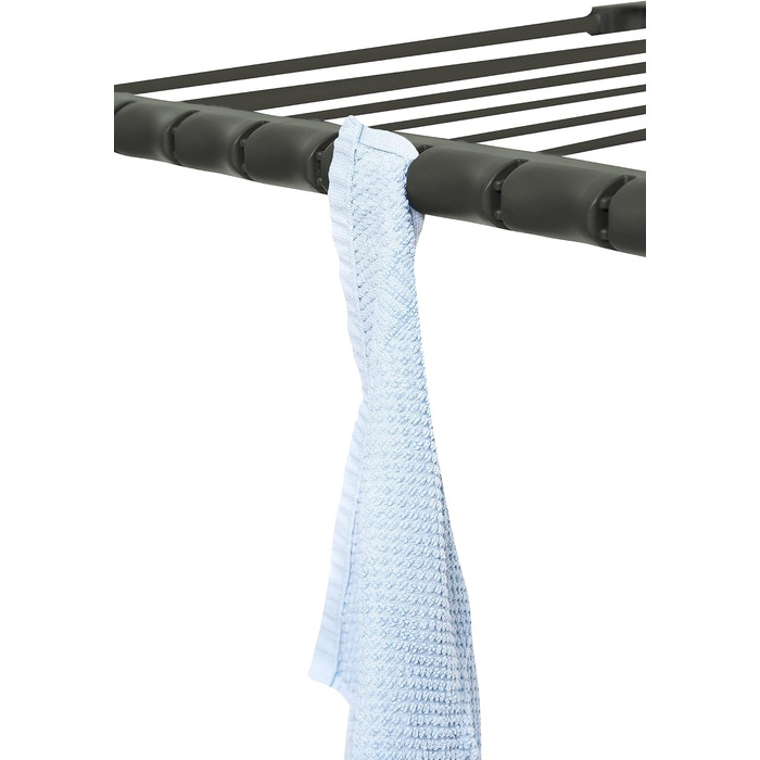 BigDean Telescopic Bed Linen Clothes Rail with Wheels - Without Obstructive Crossbar - Dark Edition 20m Extendable - Winged Clothes Airer Clothes Dryer Dark Green