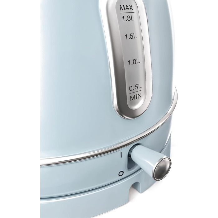 Електричний чайник SWEISS KTL6, Vintage, 1.5 л, нержавіюча сталь, блакитний, 2200 Вт