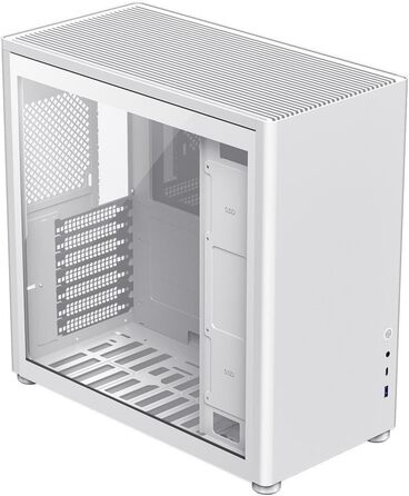 Корпус GameMax Spark Pro для ігрового ПК ATX з двома скляними панелями, USB 3.0/Typ C, білий