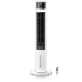 Вентилятор з водяним охолодженням Brandson ECO Design: тихий, 9 швидкостей, таймер, осциляція, іонізація, з пультом, білий