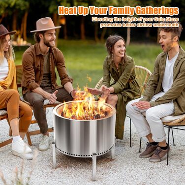 Сталевий підставка для вогнища 38-68 см для Solo Stove Bonfire, Ranger, Yukon та інших, аксесуари для каміна і саду
