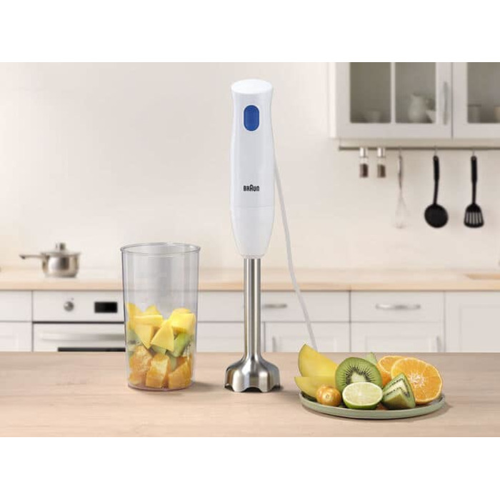 Занурювальний блендер Braun MQ10.001M, 450 Вт, білий