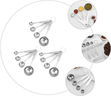 36-Piece Measuring Spoon Set with Graduated Measuring Spoons, Measuring Spoon Set for Liquids, Measuring Cups for Baking, Teaspoon Measuring Spoons, Stackable Measuring Spoon Set