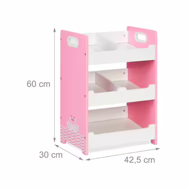 Relaxdays Children's Shelving Unit with 5 Compartments