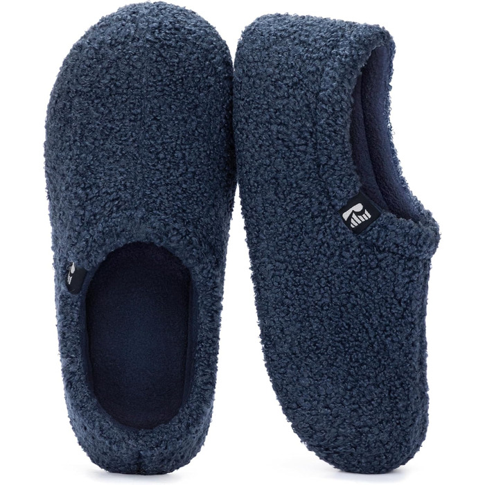 Домашні тапочки RockDove з теплим флісом для жінок, закритий задник, розмір 38/39 EU, темно-синій