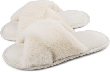 Жіночі плюшеві домашні тапочки Riehmot (38/39 EU, бежеві)