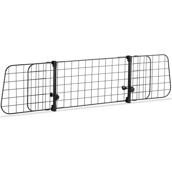 Сітка для собак у машину, 30 см заввишки - регульована 85-140 см - захисний бар'єр для собаки та багажу - міцна металева конструкція - легка установка без інструментів