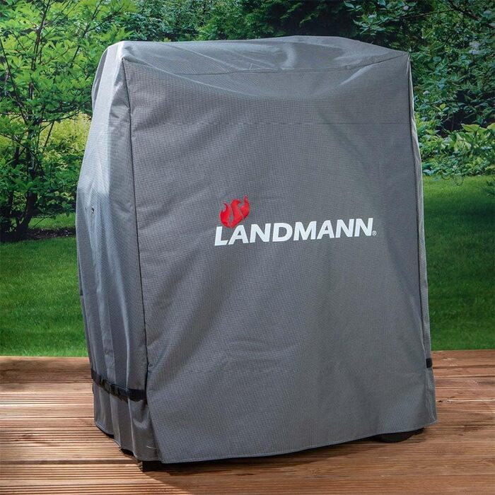 Чохол для гриля LANDMANN, водонепроникний, UV-захист, сірий, M, 60x80x120 см