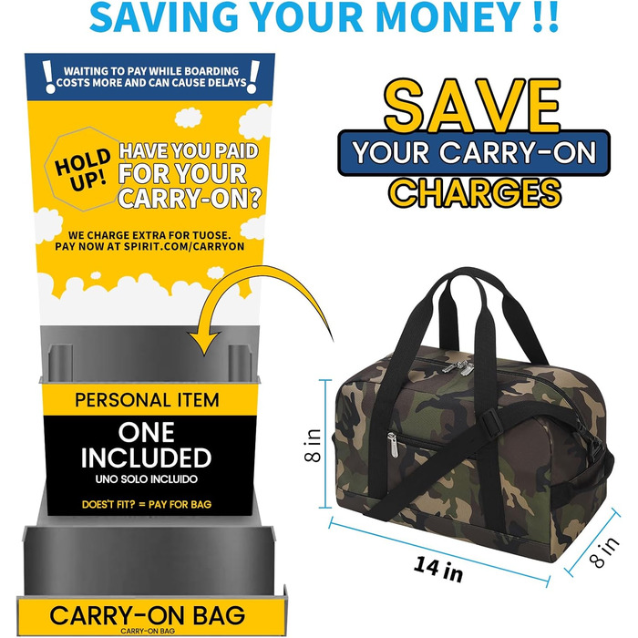 Спортивна сумка Mini Reisetasche 18л, дорожня сумка для фітнесу та школи, 35x20x25 см (Камуфляж, 14 дюймів)