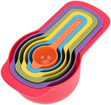 Kitchen Measuring Spoons, Teaspoons, Coffee, Sugar Scoop, Cake Baking, Flour Measuring Cup, Kitchen Utensils (Color: 5pcs Colorful)