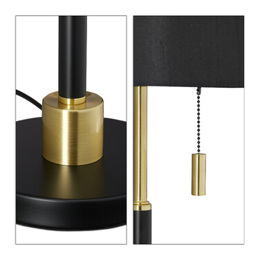 Relaxdays Table Lamp with Pull Switch